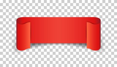 Boş kurdele vektör simgesi. Boş etiket etiket izole arka plan üzerinde.