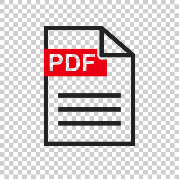 PDF scaricare l'icona vettoriale. Pittogramma piatto semplice per affari, marketing, concetto di internet. Illustrazione vettoriale su sfondo isolato . — Vettoriale Stock