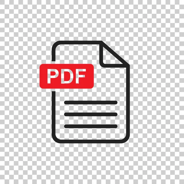 PDF indir vektör simgesi. İş, pazarlama, Internet kavramı için basit düz piktogram. Vektör illüstrasyon izole arka plan üzerinde. — Stok Vektör