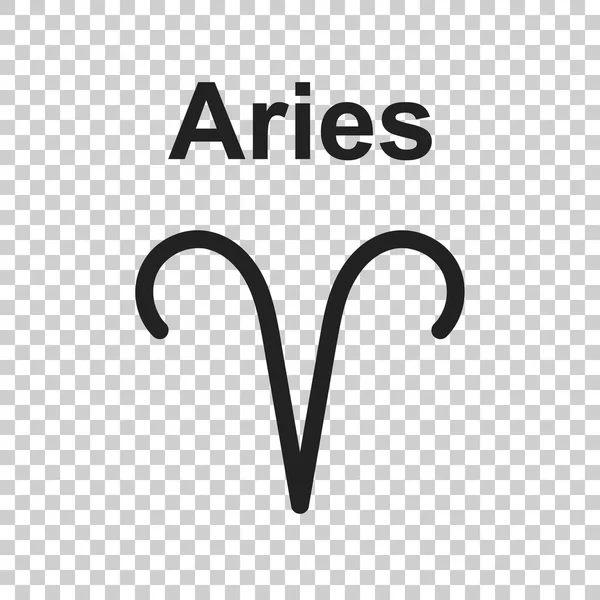 Aries signo do zodíaco. ilustração vetorial astrologia plana em fundo isolado . — Vetor de Stock