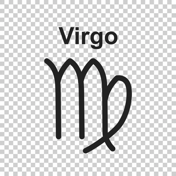 Signo do zodíaco virgem. Astrologia plana ilustração vetorial sobre fundo branco . — Vetor de Stock