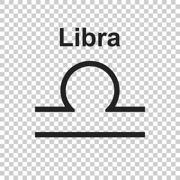 Libra zodiac sign. Flat astrology vector illustration on white background. — Stock Vector