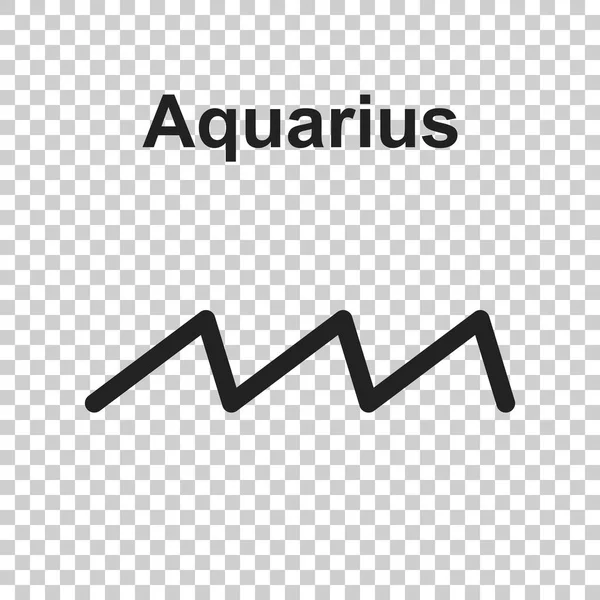 Aquarius zodiac sign. Flat astrology vector illustration on white background. — Stock Vector