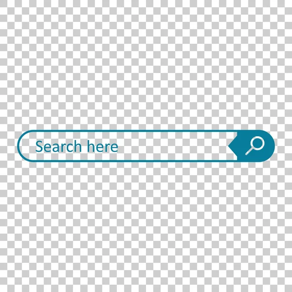 Suchleiste. Vektor-Interface-Element mit Suchtaste. flache Vektordarstellung auf isoliertem Hintergrund. — Stockvektor