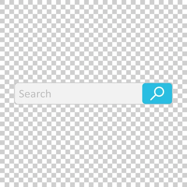 Campo da barra de pesquisa. Elemento de interface vetorial com botão de pesquisa. Ilustração vetorial plana em fundo isolado . — Vetor de Stock