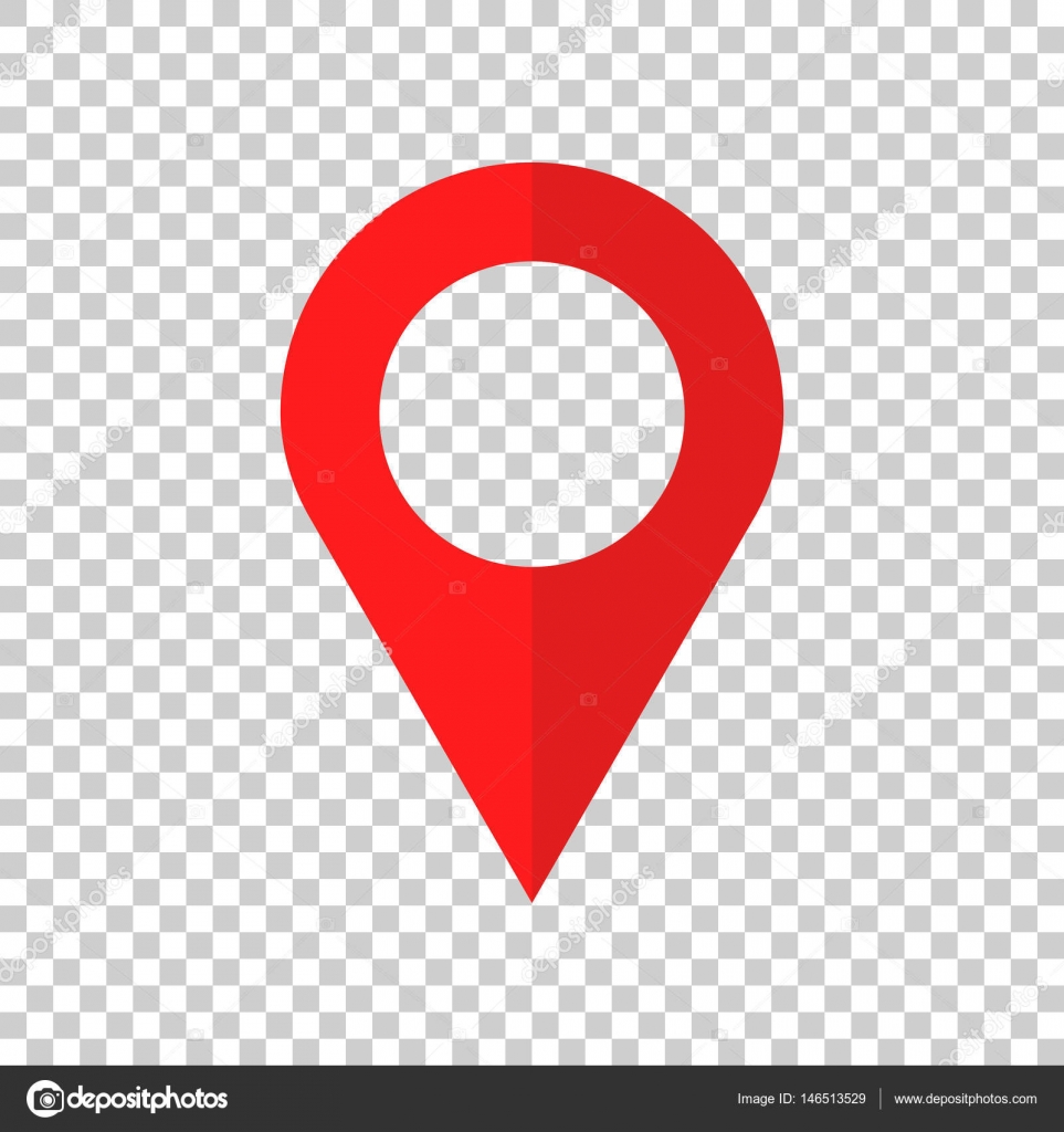 Vector Icono De Pin Señal De Ubicación En Plano Estilo Aislado Sobre