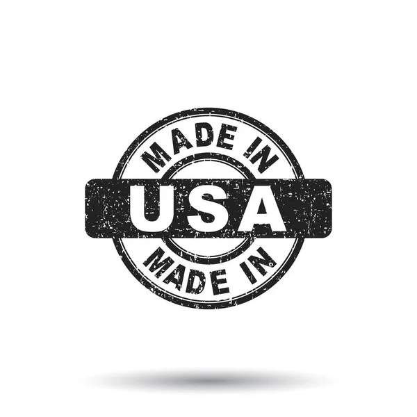 Made in USA stamp. Vector illustration on isolated background — Stock Vector