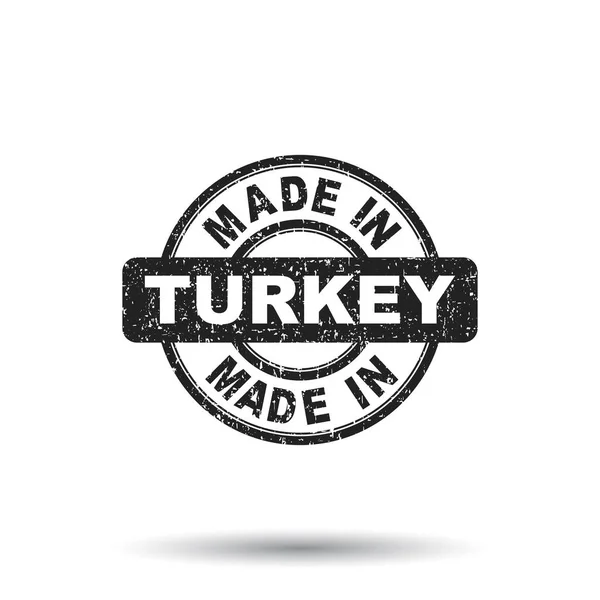 Timbro Made in Turkey. Illustrazione vettoriale su sfondo bianco — Vettoriale Stock