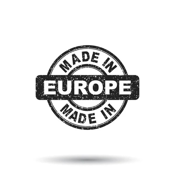 Made in Europe stamp. Vector illustration on white background — Stock Vector