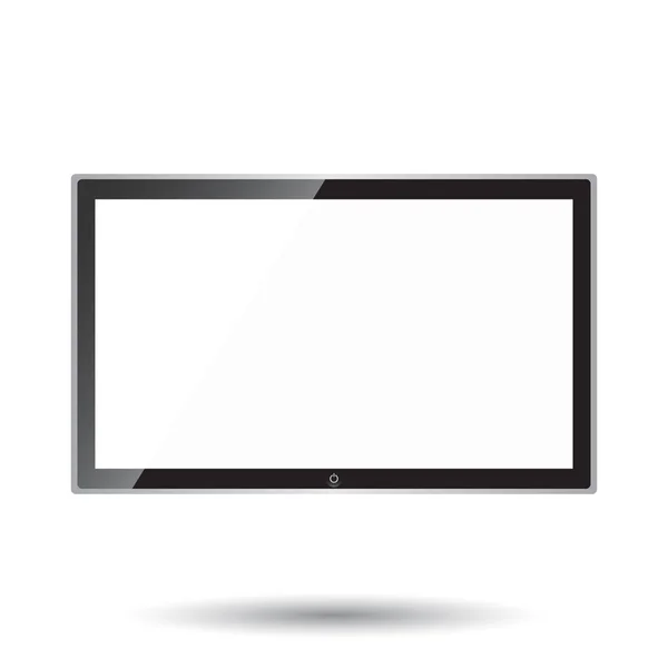 Tv Icon ilustração vetorial em estilo plano isolado sobre fundo branco. Símbolo de televisão para web site design, logotipo, aplicativo, ui . —  Vetores de Stock