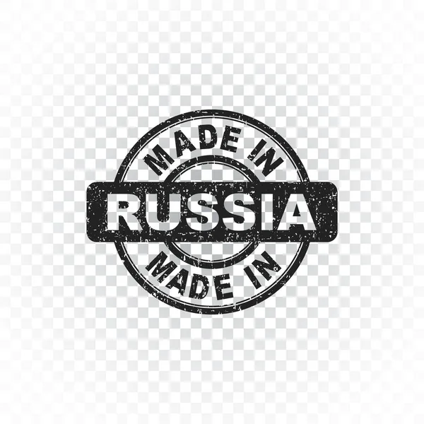 Wykonane w Rosji stempel. Ilustracja wektorowa na na białym tle — Wektor stockowy