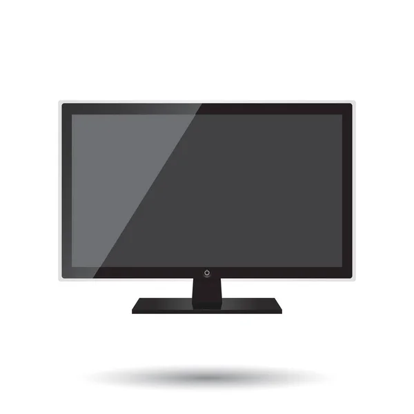 Tv icon vektor illustration im flachen stil isoliert auf weißem hintergrund. Fernsehsymbol für Websitedesign, Logo, App, UI. — Stockvektor