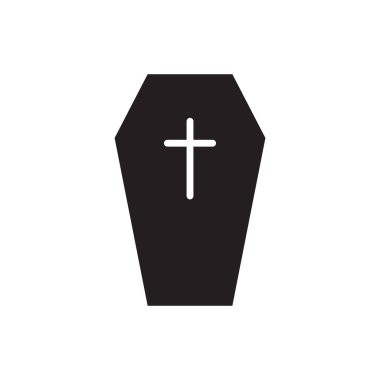 Cadılar Bayramı mezar simgesi. Mezar taşı vektör çizim. RIP mezar taşı düz simgesi.