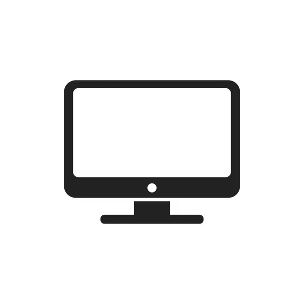 Computervektorillustration. Monitor flaches Symbol. TV-Symbol. — Stockvektor