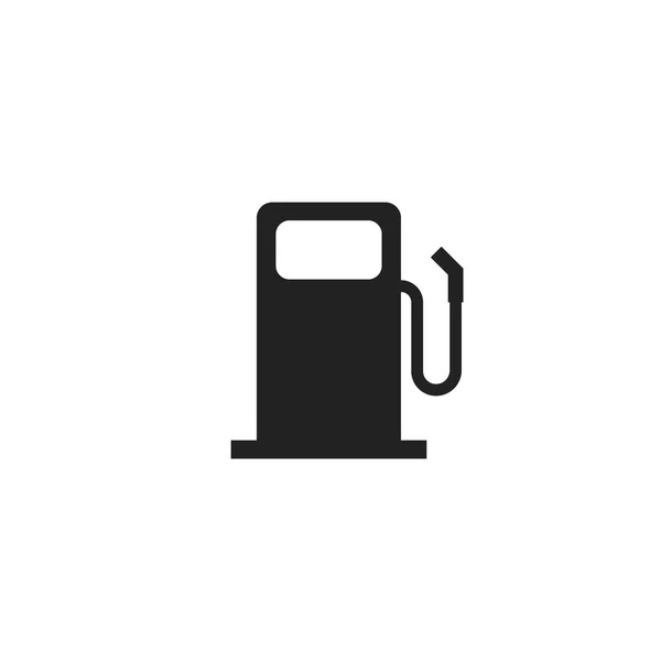 Icono de gasolinera. Auto bomba de gasolina ilustración plana . — Archivo Imágenes Vectoriales