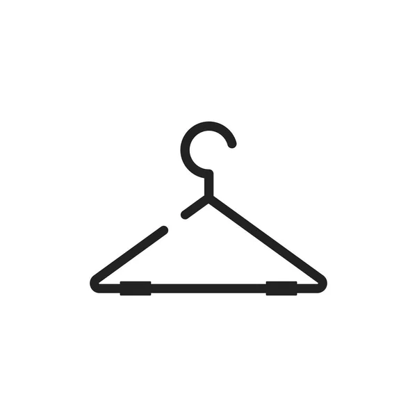 Aufhänger-Vektor-Symbol. Garderobe hander flache Illustration. — Stockvektor