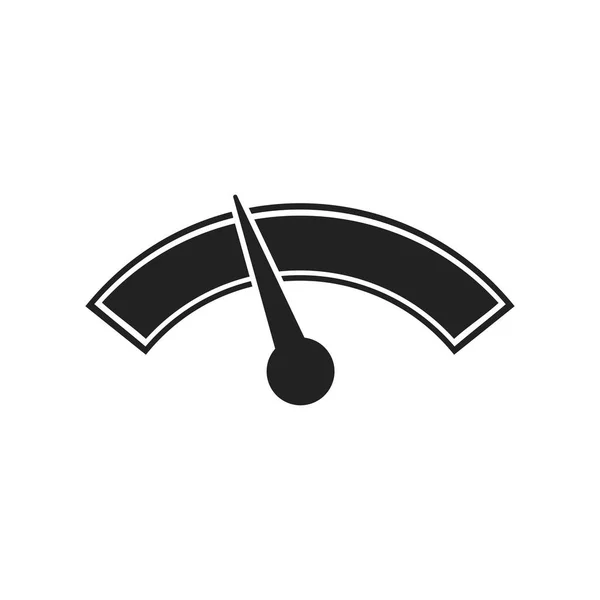 Icona del vettore del cruscotto. Illustrazione del vettore di velocità del metro di livello . — Vettoriale Stock
