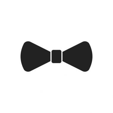 Papyon düz simgesi. Kravat vektör çizim.