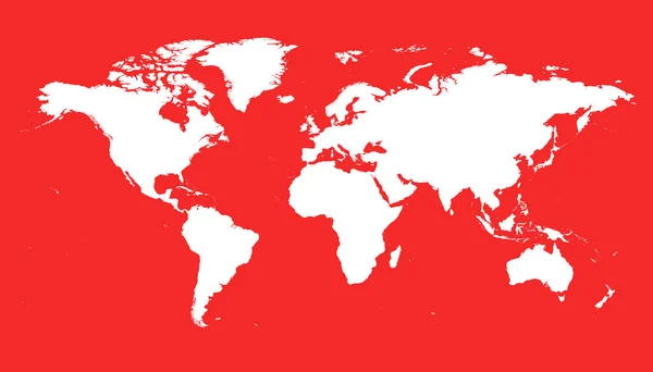 Карта политического мира. Векторный шаблон карты мира для сайта, инфографика, дизайн . — стоковый вектор