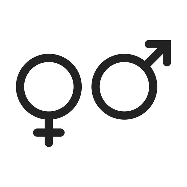 Ikona wektor znak płci. Mężczyzn i woomen ikona koncepcja. — Wektor stockowy