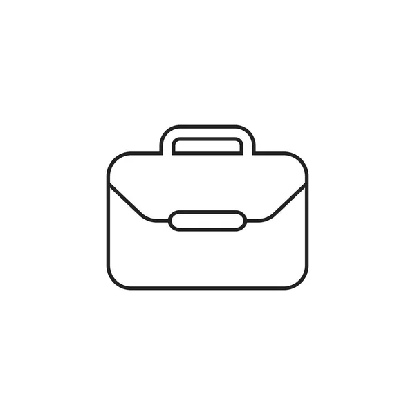 Icona del vettore valigia. Illustrazione bagagli in stile linea . — Vettoriale Stock