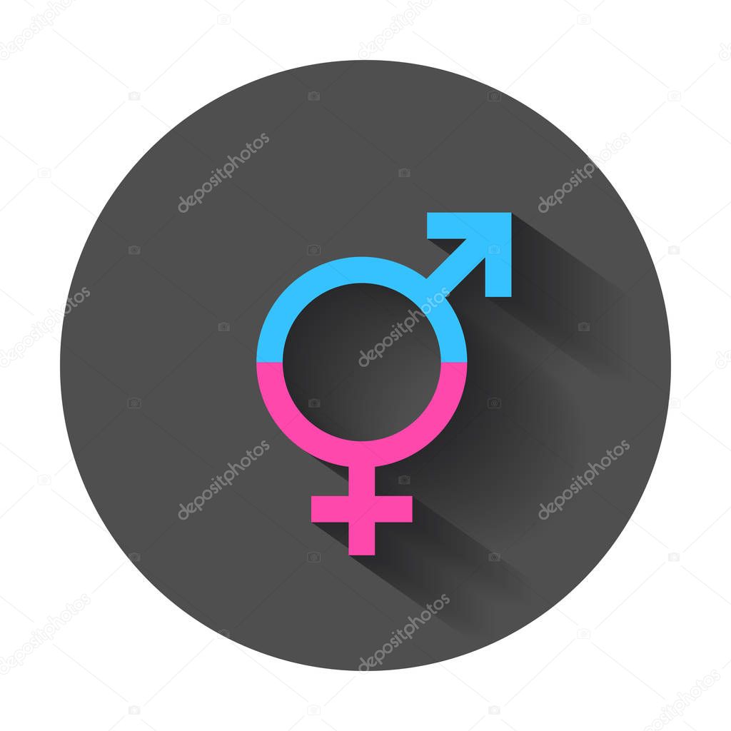 Gender equal sign vector icon. Men and women equal concept icon 