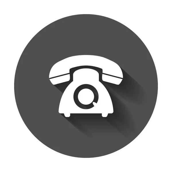 Vektor telefonikonra. Régi vintage telefon szimbólum illusztráció wit — Stock Vector