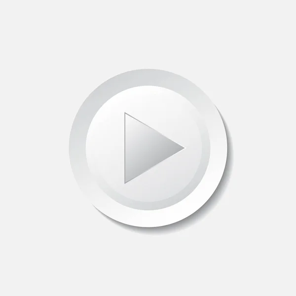 Simge vektör oynamak. Düz stil oyun video çizimde.