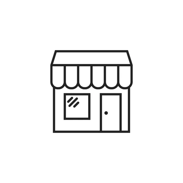 Store vector icon. Shop build illustration. — Stock Vector