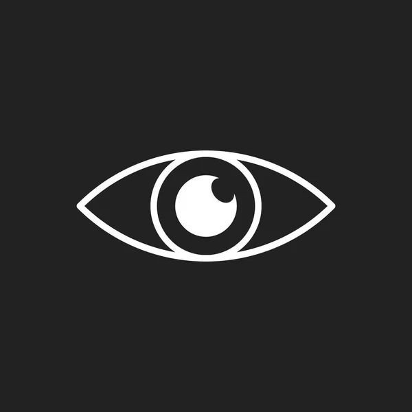 Einfacher Vektor für Augensymbole. Sehpiktogramm im flachen Stil. — Stockvektor