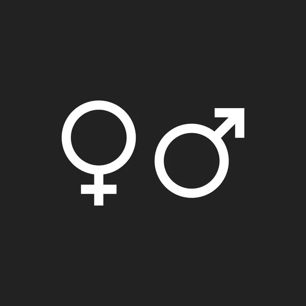 Ikona wektor znak płci. Mężczyzn i woomen ikona koncepcja. — Wektor stockowy