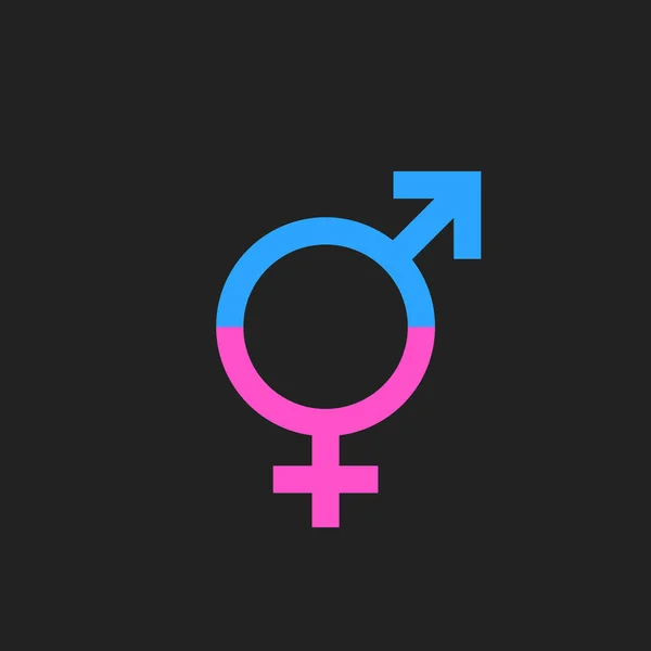 Ikonę wektor znak równości płci. Mężczyzn i woomen równa ikona koncepcja. — Wektor stockowy