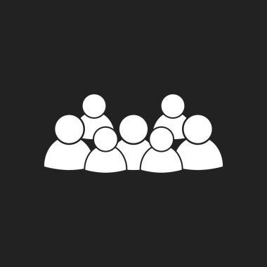 İnsanlar vektör simge grubu. Kişi simge tasarlamak.