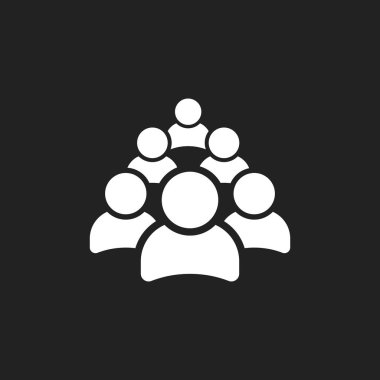 İnsanlar vektör simge grubu. Kişi simge tasarlamak.