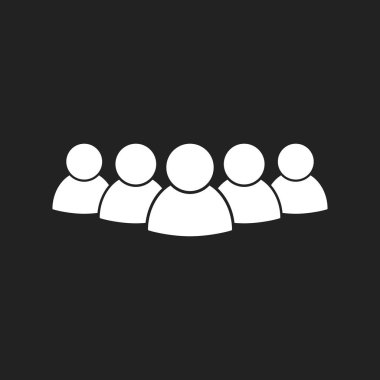 İnsanlar vektör simge grubu. Kişi simge tasarlamak.