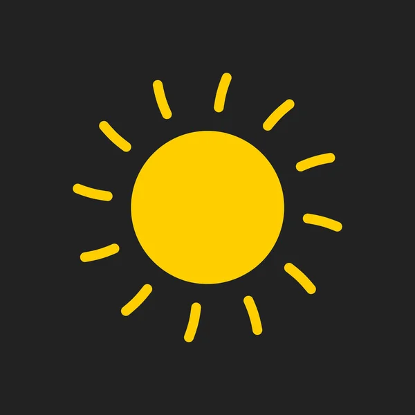 Sun icon vector illustration. Sun with ray symbol. — Stock Vector