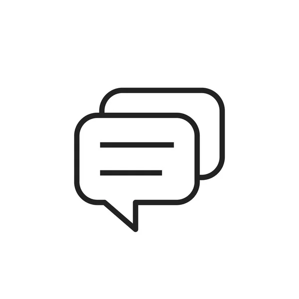 Speech bolha plana vetor ícone. Discussão logotipo diálogo ilustrat —  Vetores de Stock