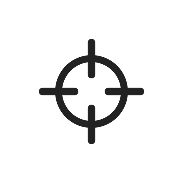 Målet platt vektor målikonen. Dart spel symbol logotyp illustration — Stock vektor