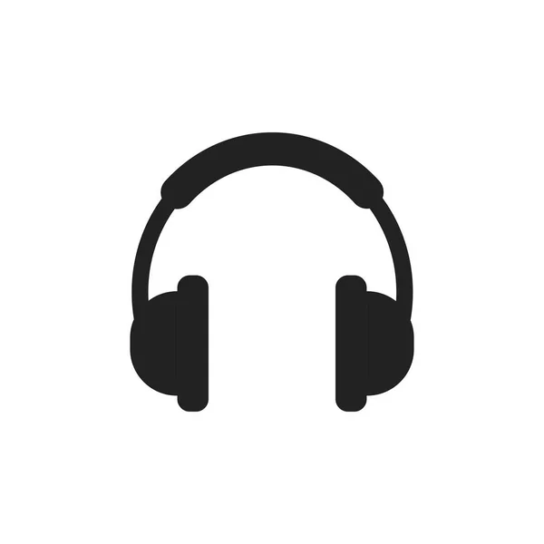 Ícone de vetor de fone de ouvido. Auricular fone de ouvido sinal ilustração . —  Vetores de Stock
