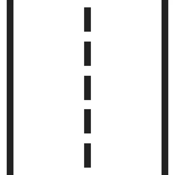 Gerade Straße mit weißer Markierung Vektor Illustration. Autobahn r — Stockvektor