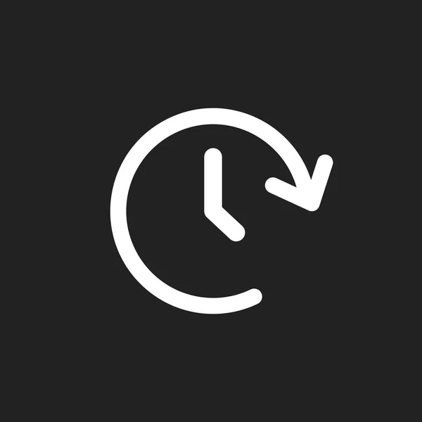 Reloj tomo vector icono. Temporizador 24 horas signo ilustración . — Vector de stock