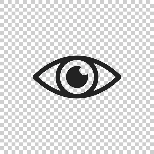 Simple eye icon vector. Eyesight pictogram in flat style. — Stock Vector