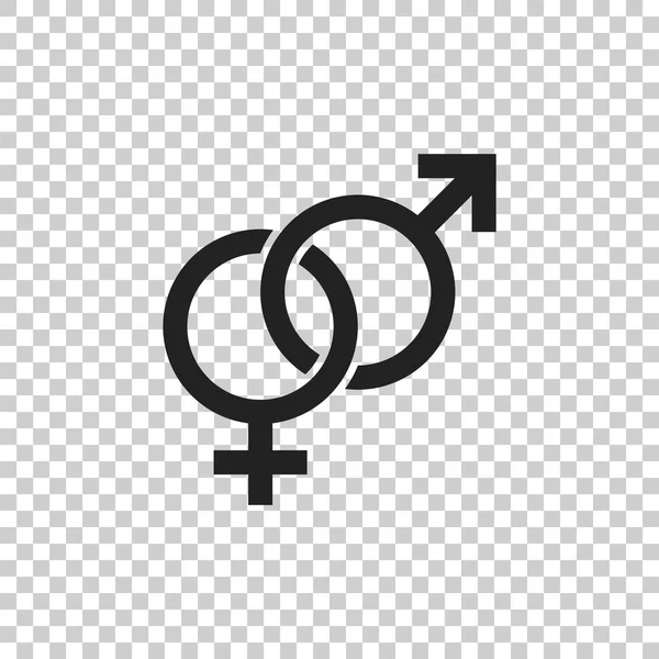 Gender-Zeichen-Vektor-Symbol. Männer und woomene Konzept-Ikone. — Stockvektor