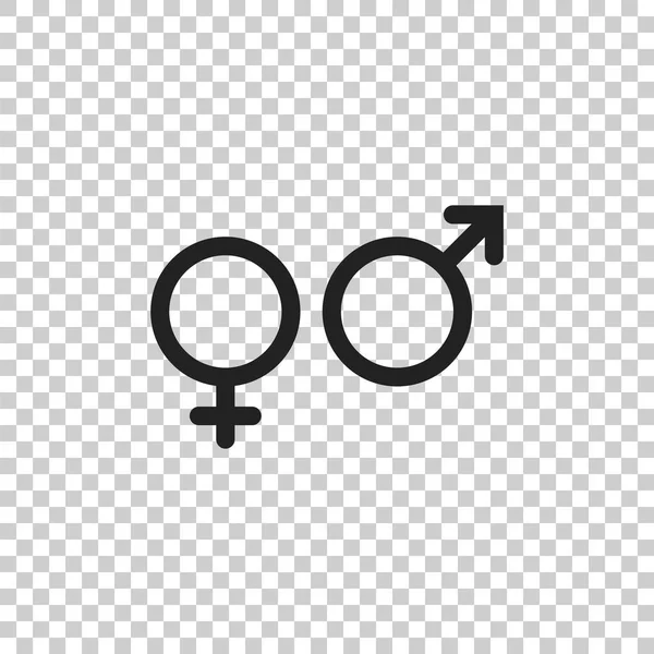 Género signo vector icono. Icono de concepto de hombres y mujeres . — Vector de stock