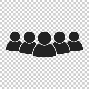 İnsanlar vektör simge grubu. Kişi simge tasarlamak.