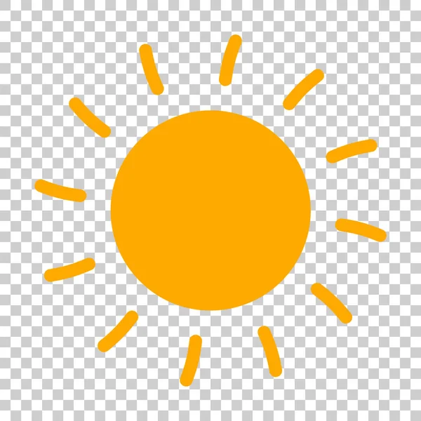 Ilustração do vetor do ícone do sol. Sol com símbolo de raio . — Vetor de Stock