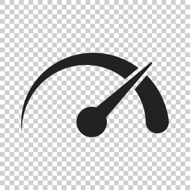 Pano vektör simgesi. Düzey ölçer hız vektör çizim.