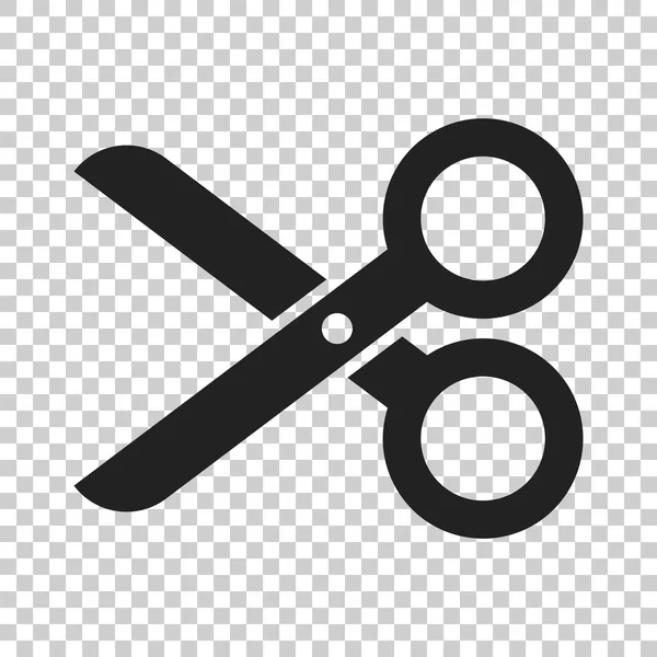 Sax flat ikonen. Scissor vektorillustration. — Stock vektor
