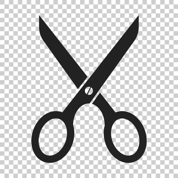 Płaskie ikonę nożyczek. Ilustracja wektorowa nożycowy. — Wektor stockowy