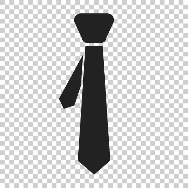 ネクタイ フラット アイコン。ネクタイのベクトル図. — ストックベクタ